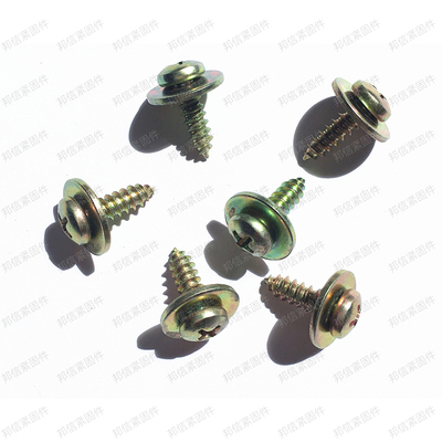 十字槽盘头自攻与平垫组合